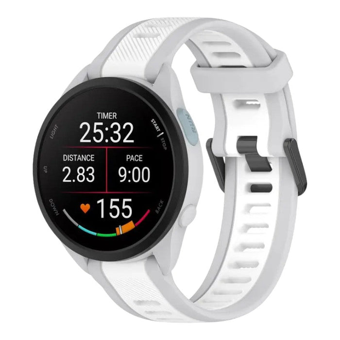 mist-grey-whitestone-garmin-forerunner-165-watch-straps-nz-dual-colour-silicone-watch-bands-aus