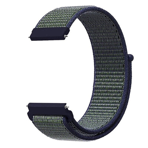 navy-blue-ticwatch-5-pro-watch-straps-nz-nylon-sports-loop-watch-bands-aus