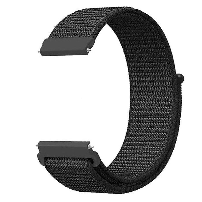 black-xiaomi-amazfit-stratos,-stratos-2-watch-straps-nz-nylon-sports-loop-watch-bands-aus