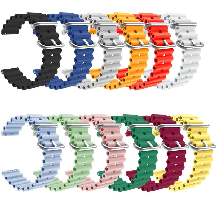 black-ocean-bands-garmin-instinct-2s-watch-straps-nz-ocean-band-silicone-watch-bands-aus