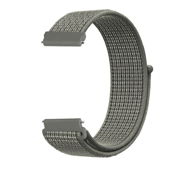 dark-grey-ticwatch-5-pro-watch-straps-nz-nylon-sports-loop-watch-bands-aus