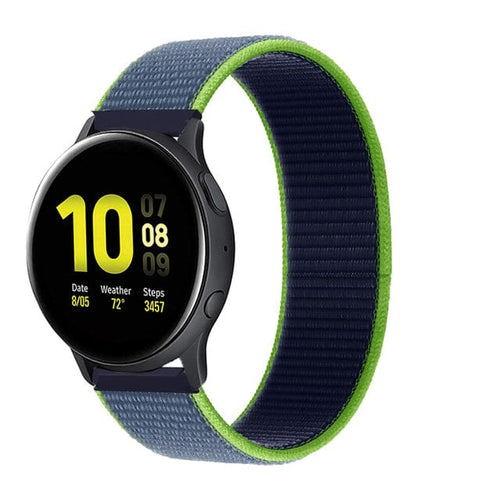 lime-garmin-epix-(gen-2)-watch-straps-nz-nylon-sports-loop-watch-bands-aus