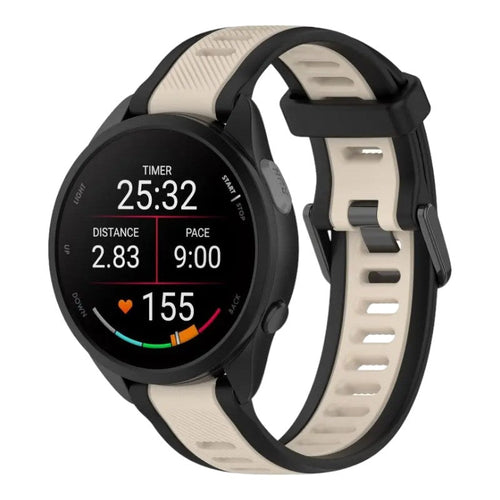 black-beige-xiaomi-redmi-watch-5-active-watch-straps-nz-dual-colour-silicone-watch-bands-aus