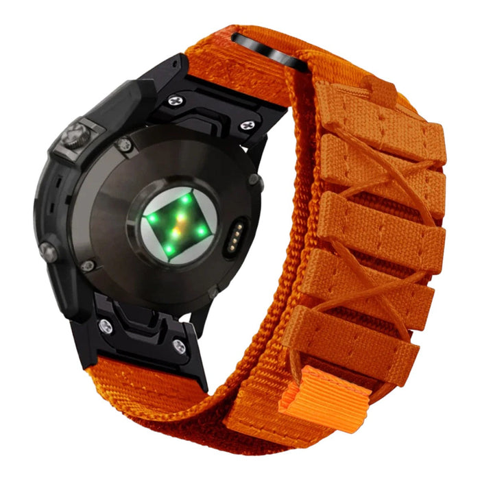 orange-garmin-fenix-8-(47mm)-watch-straps-nz-nylon-sport-watch-bands-aus