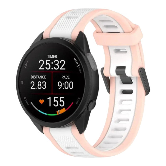 pink-white-xiaomi-amazfit-gtr-47mm-watch-straps-nz-dual-colour-silicone-watch-bands-aus