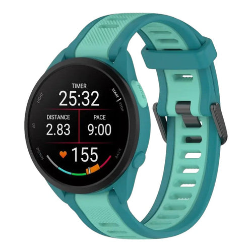 teal-garmin-venu-3-watch-straps-nz-dual-colour-silicone-watch-bands-aus