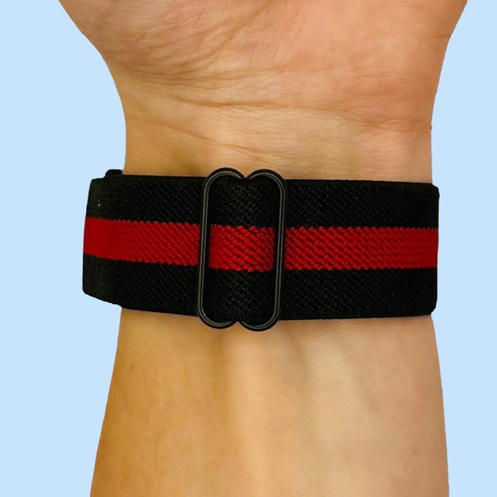 black-red-stripe-suunto-3-3-fitness-watch-straps-nz-braided-loop-flex-watch-bands-aus