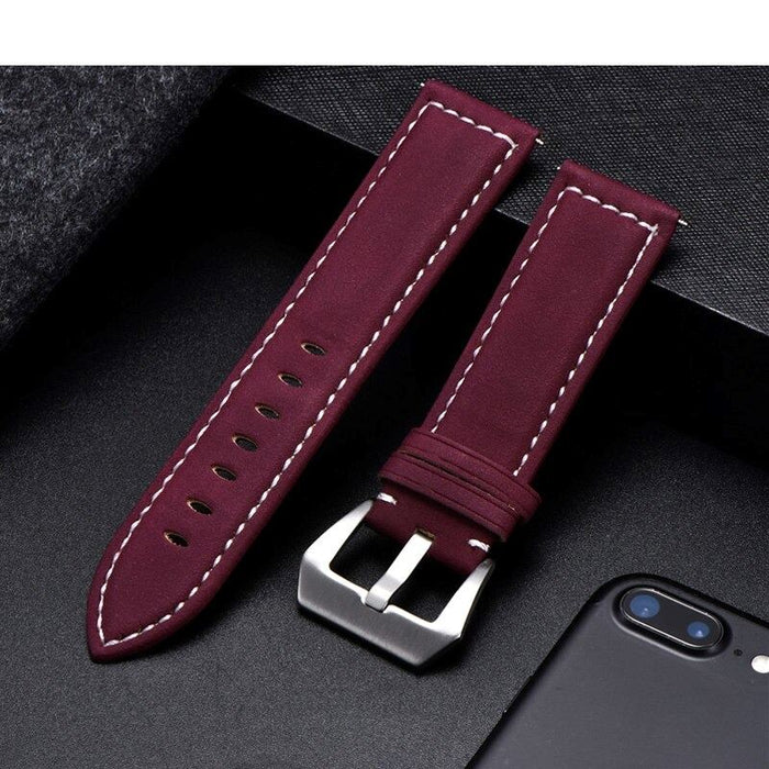 mocha-silver-buckle-samsung-galaxy-watch-6-classic-(47mm)-watch-straps-nz-retro-leather-watch-bands-aus