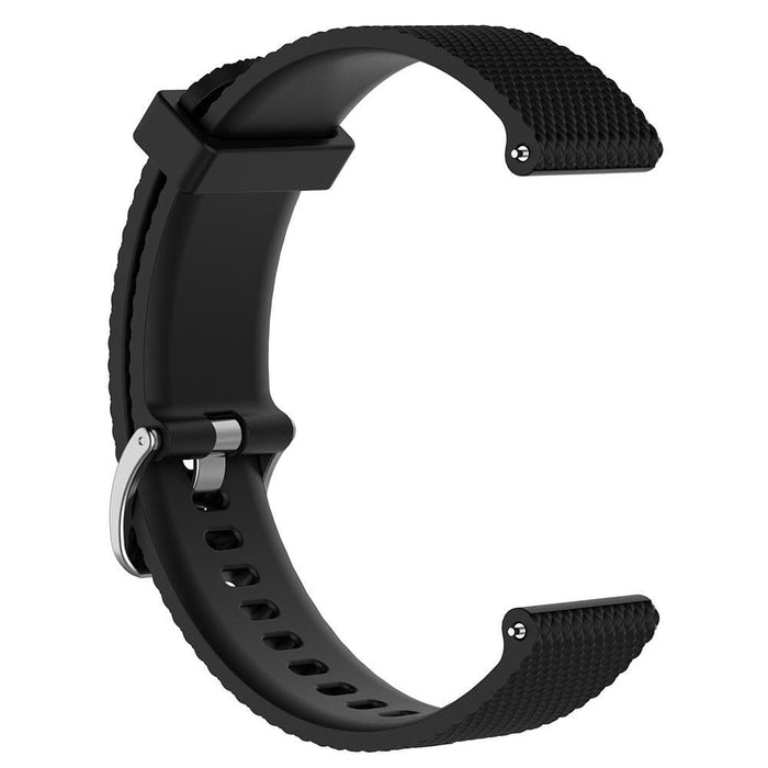 black-ticwatch-5-pro-watch-straps-nz-silicone-watch-bands-aus