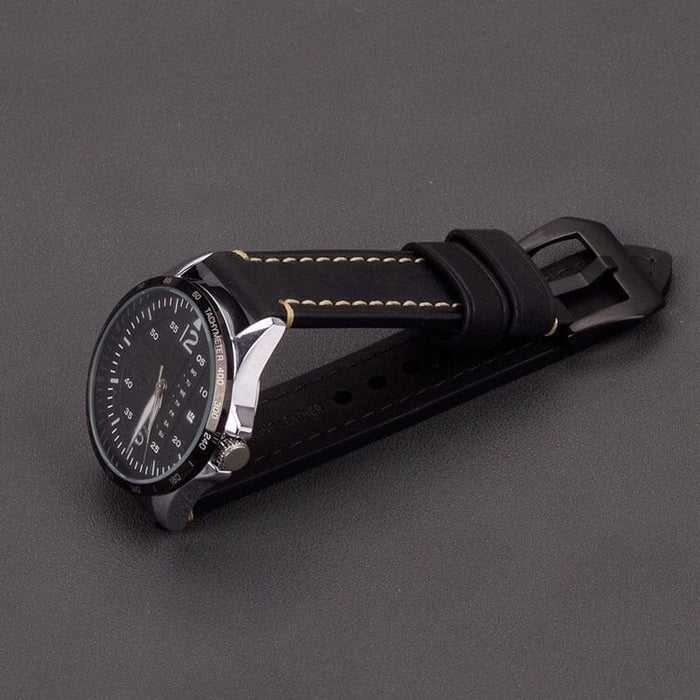 black-black-buckle-kogan-hybrid+-smart-watch-watch-straps-nz-retro-leather-watch-bands-aus