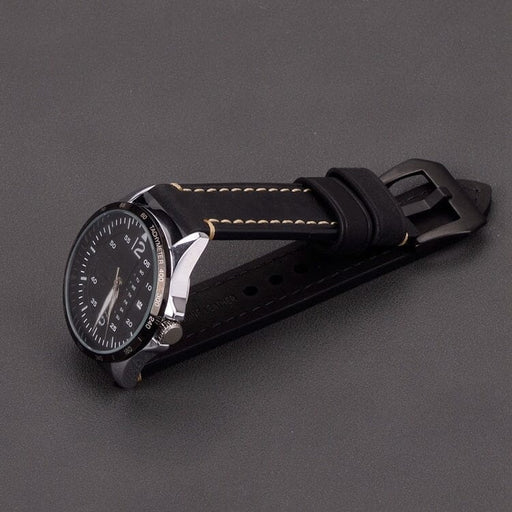 black-black-buckle-garmin-epix-pro-(gen-2,-47mm)-watch-straps-nz-retro-leather-watch-bands-aus