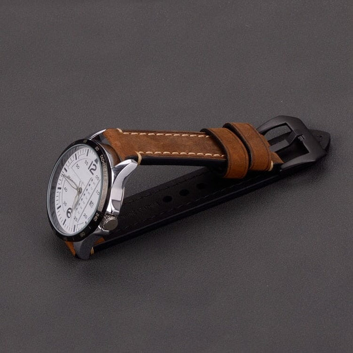 brown-silver-buckle-coros-pace-3-watch-straps-nz-retro-leather-watch-bands-aus