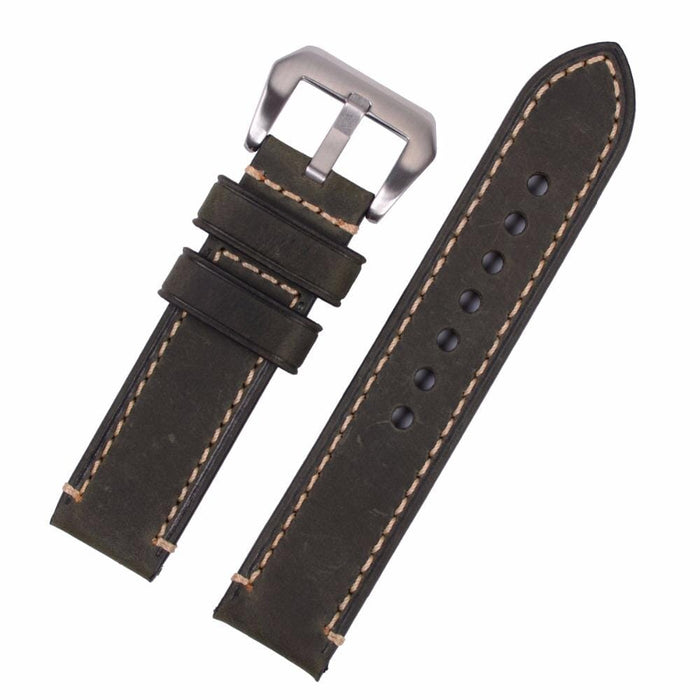 green-black-buckle-brew-watch--retrograph-8-bit-brew-watch-straps-nz-retro-leather-watch-bands-aus