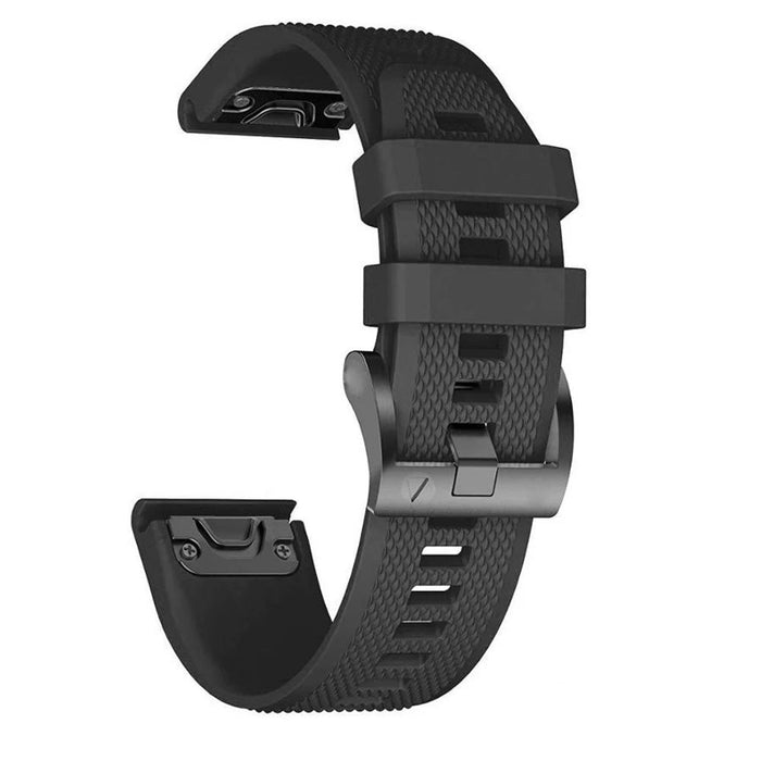 black-garmin-fenix-7s-watch-straps-nz-silicone-watch-bands-aus