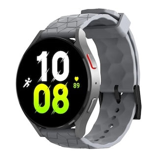grey-hex-patterngarmin-hero-legacy-(45mm)-watch-straps-nz-silicone-football-pattern-watch-bands-aus