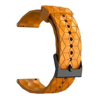 orange-hex-pattern-fossil-18mm-range-watch-straps-nz-silicone-football-pattern-watch-bands-aus