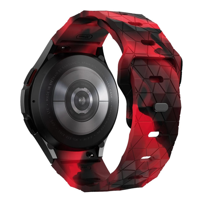 red-camo-hex-patterngarmin-hero-legacy-(45mm)-watch-straps-nz-silicone-football-pattern-watch-bands-aus