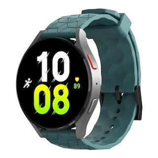 stone-green-hex-patterngarmin-hero-legacy-(45mm)-watch-straps-nz-silicone-football-pattern-watch-bands-aus