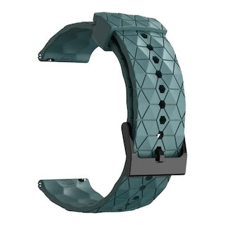 stone-green-hex-pattern-fossil-women's-gen-4-q-venture-hr-watch-straps-nz-silicone-football-pattern-watch-bands-aus