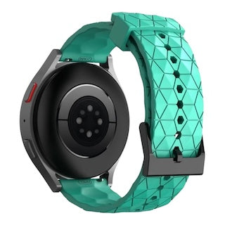 teal-hex-pattern-withings-scanwatch-(38mm)-watch-straps-nz-silicone-football-pattern-watch-bands-aus