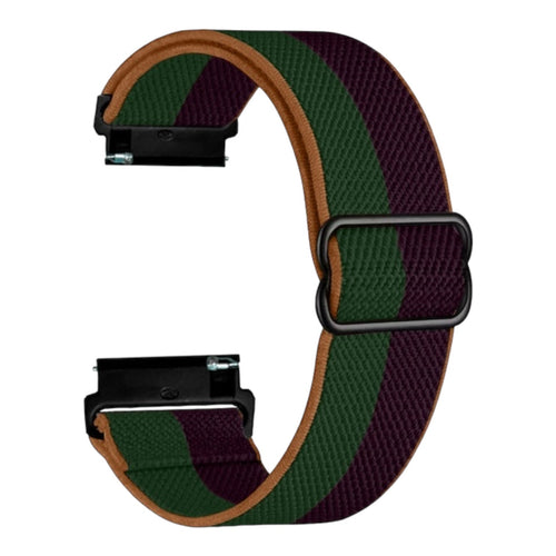 green-brown-orange-stripe-garmin-forerunner-645-watch-straps-nz-braided-loop-flex-watch-bands-aus