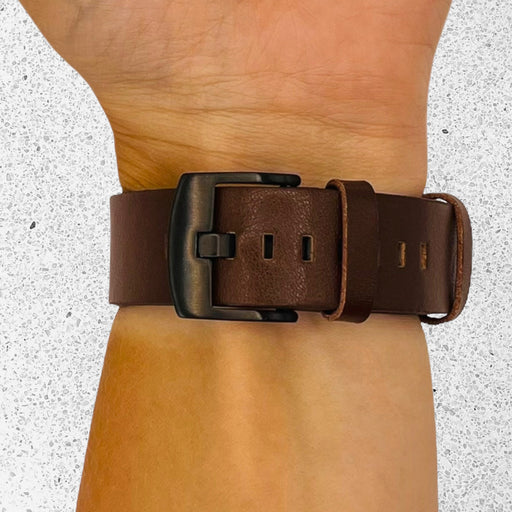 brown-black-buckle-huawei-watch-fit-3-watch-straps-nz-leather-watch-bands-aus