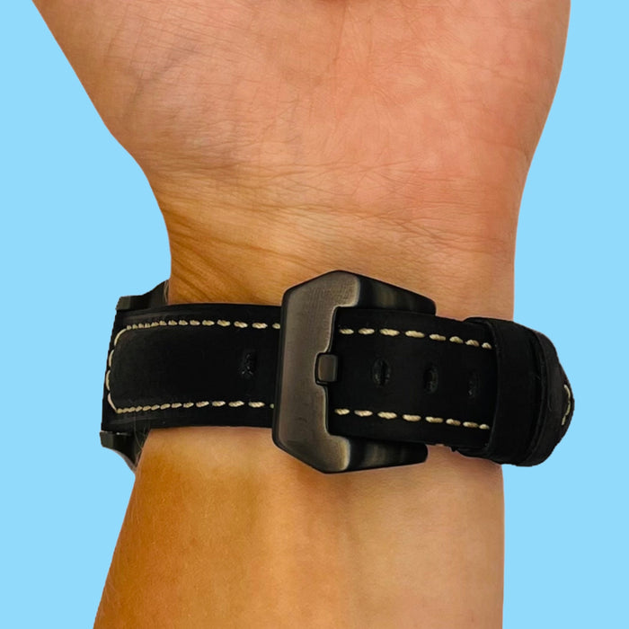 black-black-buckle-garmin-quatix-3-watch-straps-nz-retro-leather-watch-bands-aus