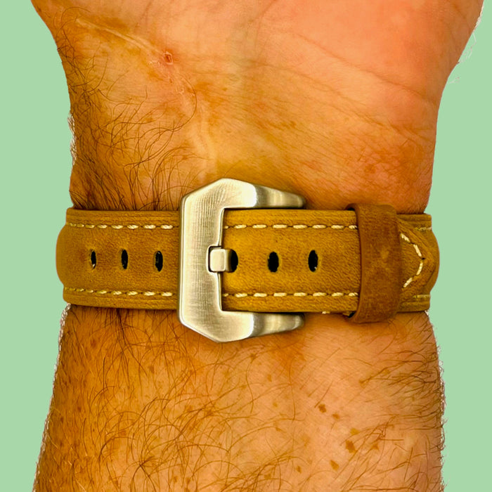 brown-silver-buckle-garmin-descent-mk-2-mk-2i-watch-straps-nz-retro-leather-watch-bands-aus