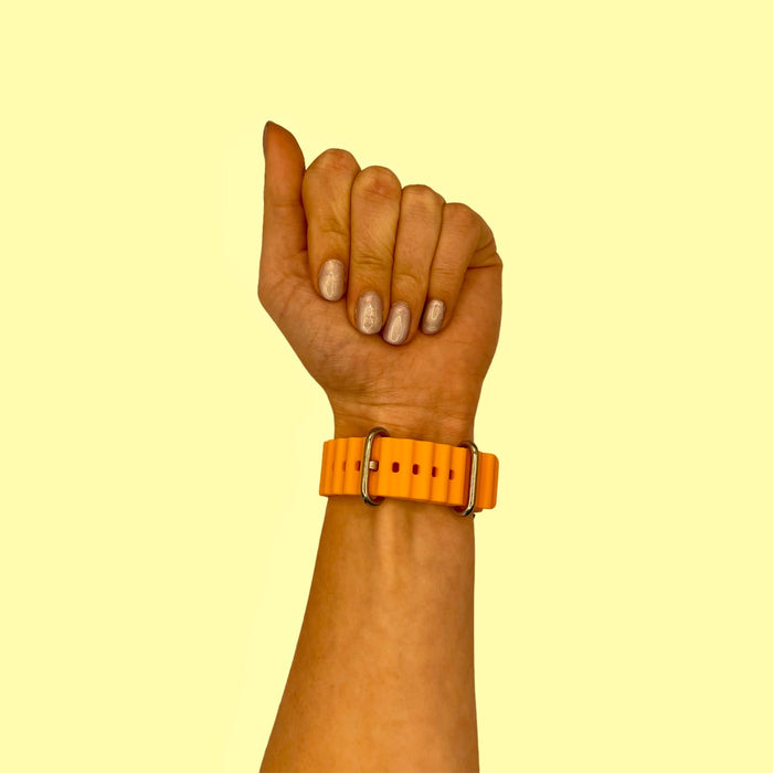 orange-ocean-bands-huawei-watch-gt3-pro-watch-straps-nz-ocean-band-silicone-watch-bands-aus