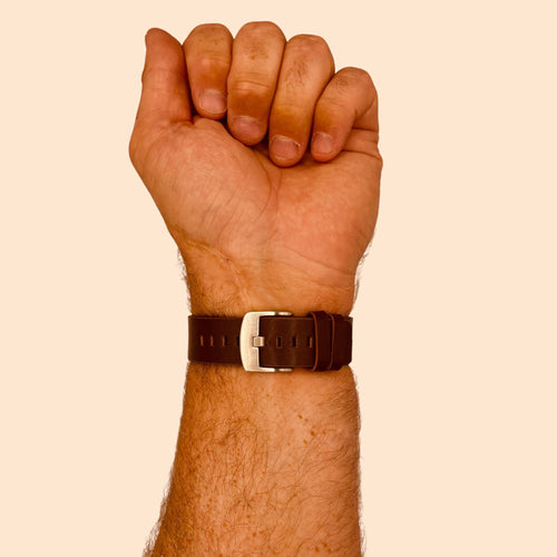 brown-silver-buckle-garmin-quatix-3-watch-straps-nz-leather-watch-bands-aus
