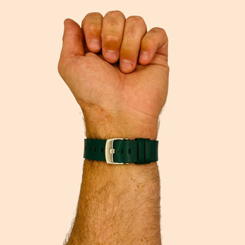 green-silver-buckle-garmin-quatix-3-watch-straps-nz-leather-watch-bands-aus