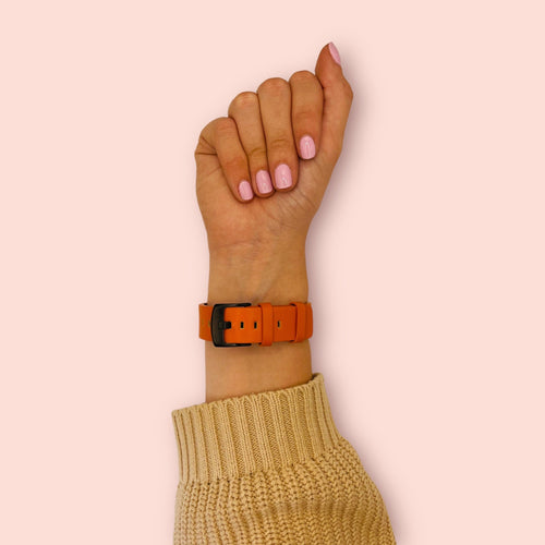 orange-black-buckle-garmin-quatix-3-watch-straps-nz-leather-watch-bands-aus