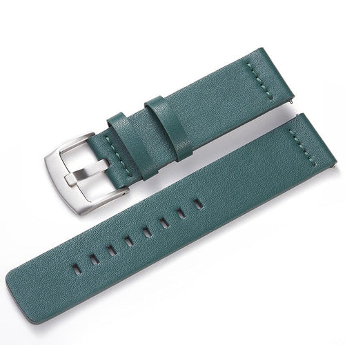 green-silver-buckle-garmin-quatix-3-watch-straps-nz-leather-watch-bands-aus